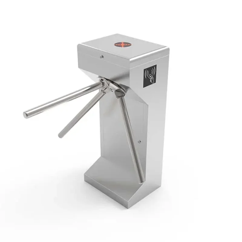 Heavy-Duty SUS304 Stainless Steel Tripod Turnstile for Corporate Office Entrance & High-Security Access Control