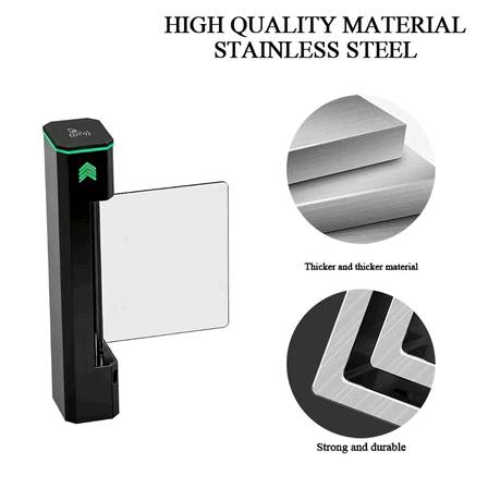 Automatic Swing Barrier Gate with Integrated Biometric Face Recognition for Gym Member Access Control