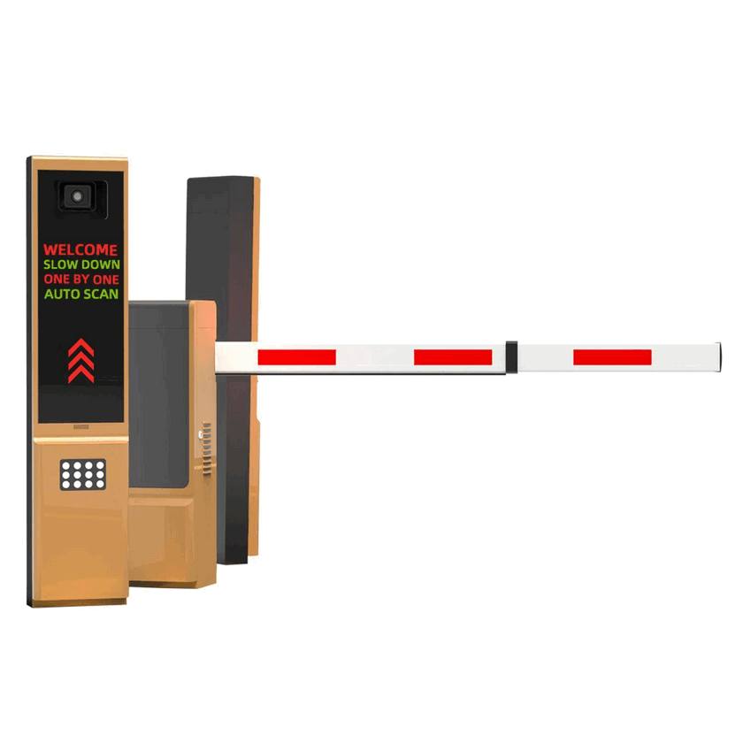 Automated Folding Boom Gate System with LED Status Indicator for Smart Parking Access