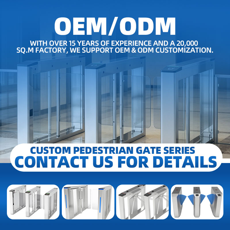 Intelligent Flap Barrier Gate with Face Recognition and Smart Card Access Control for Schools, Corporate Offices, and Airport Security