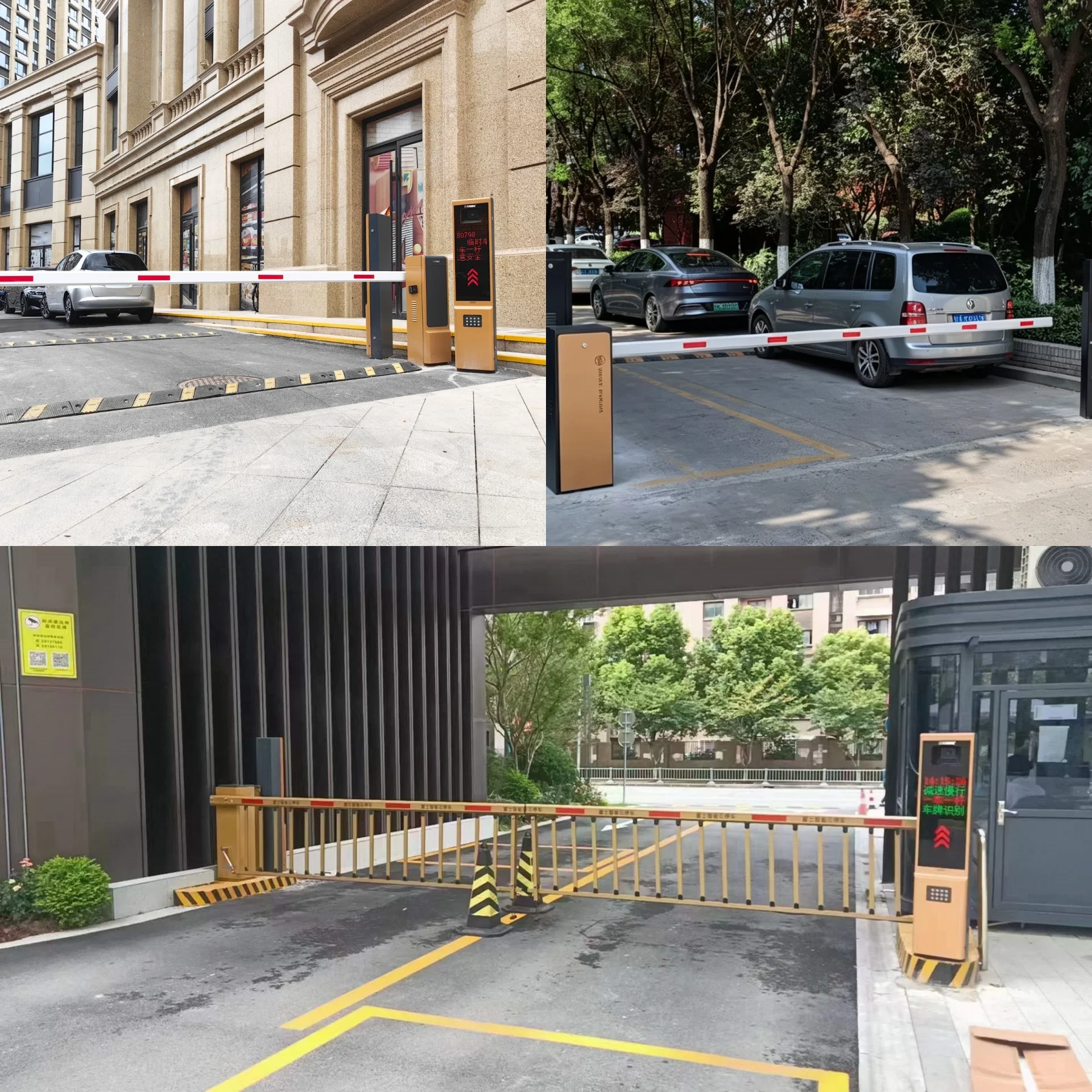 Anti-Crash Electronic Security Boom Gate for Secure Automated Parking Areas