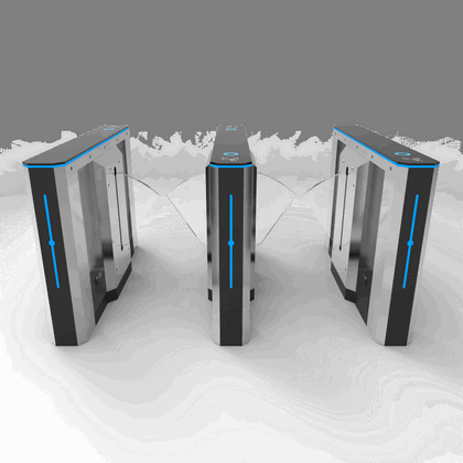 SUS304 Stainless Steel Tripod Turnstile with Integrated Biometric Fingerprint Attendance & Access Control