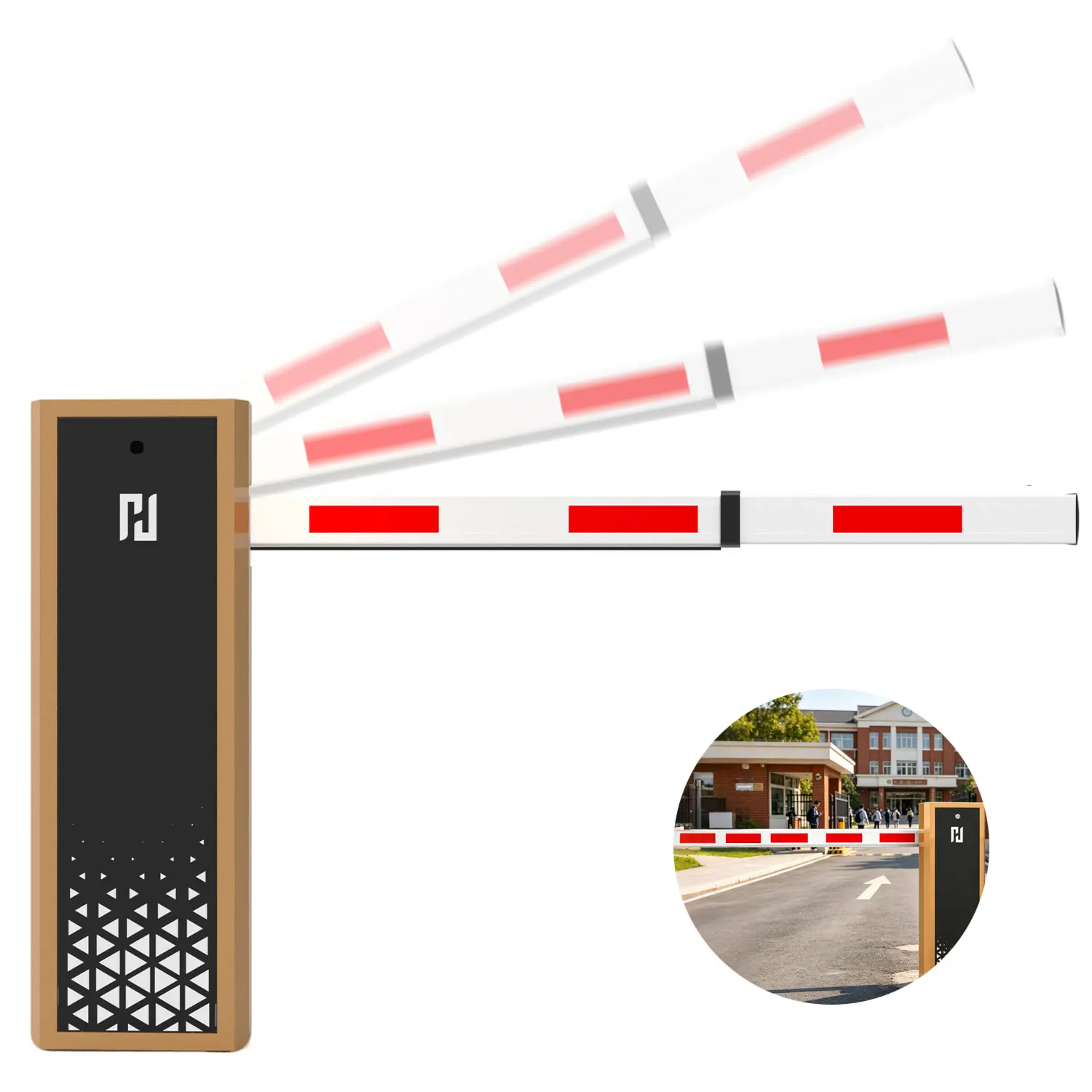 Weatherproof Intelligent Variable Speed Boom Barrier Gate – Industrial Outdoor Vehicle Access Control System