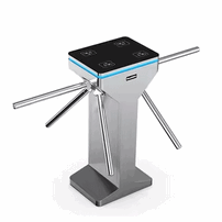 Biometric Tripod Turnstile with Integrated Face Recognition for Gym and Fitness Center Member Access Control