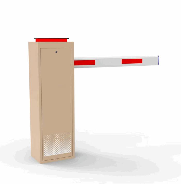 Weatherproof Metal Boom Barrier Gate with Integrated IC Card Access Control for Business Districts