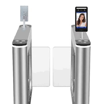 Smart Facial Recognition Swing Gate for Modern Corporate Office Access Control and Automated Time Attendance