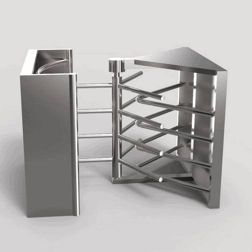Heavy-Duty Full-Height Turnstile for Industrial Factories and Construction Site Perimeter Security