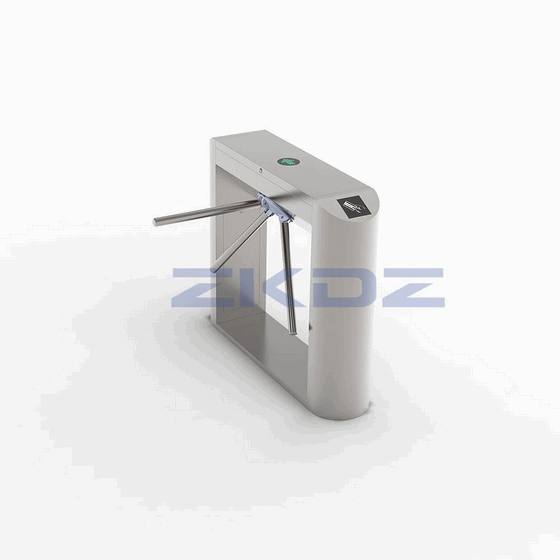 Biometric Tripod Turnstile with Facial Recognition and RFID Access Control for Modern Retail Store and Supermarket Entrance