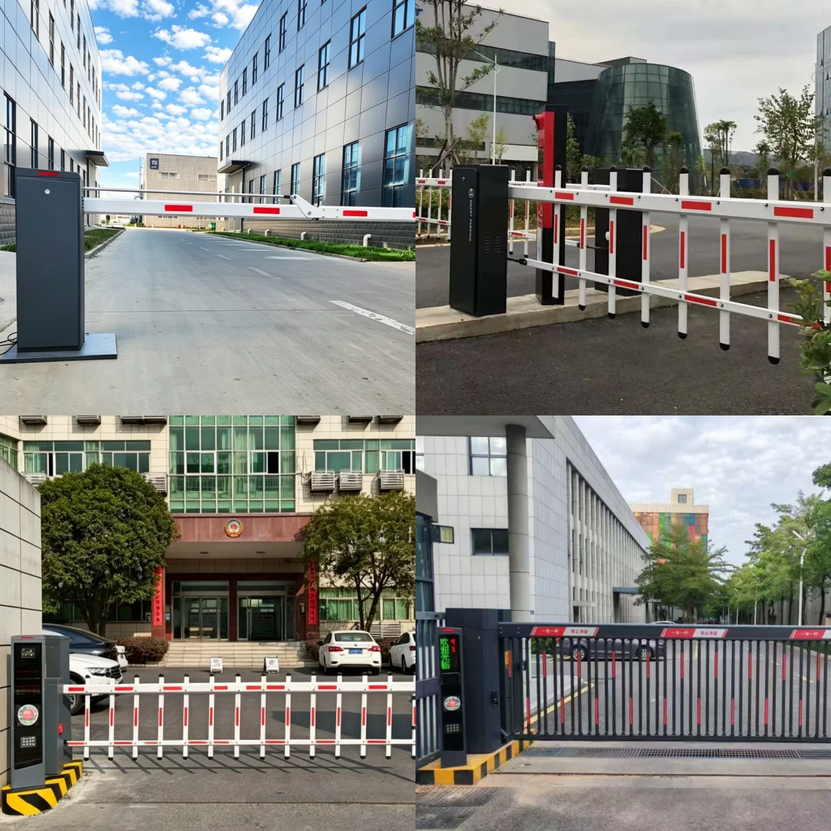 Automatic Straight Arm Boom Barrier Gate (1m to 6m) with RFID Access Control System for Secure Vehicle Entry