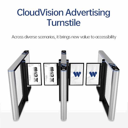 Electronic Swing Turnstile with Smart Card & Facial Recognition Access Control for Modern Pedestrian Entry