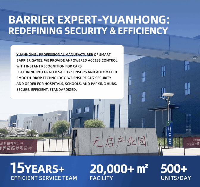 High-Security IP65 Steel LPR Parking Barrier for Commercial Real Estate