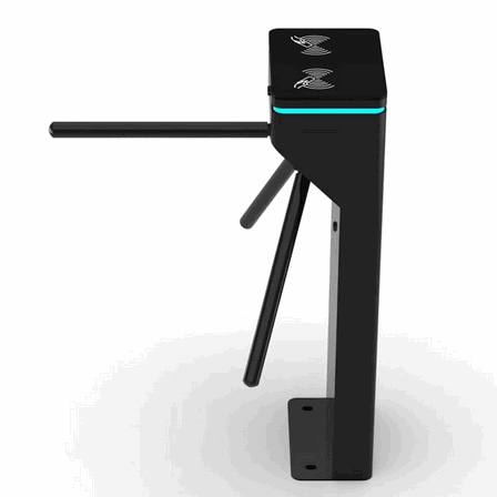 Biometric Tripod Turnstile with Integrated Face Recognition for Gym and Fitness Center Member Access Control