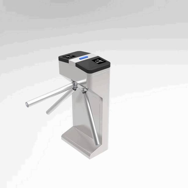 Semi-Automatic Outdoor Tripod Turnstile with IP44 Weatherproof Rating & RFID Access Control for Secure Pedestrian Entry