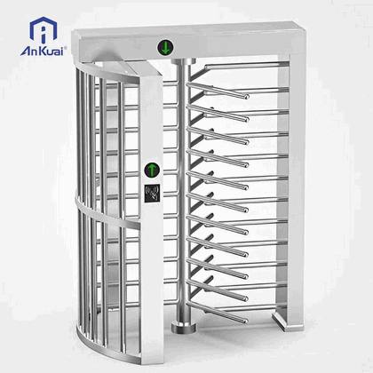 Heavy-Duty Outdoor Full-Height Turnstile with RFID Access Control for Remote Site Perimeter Security