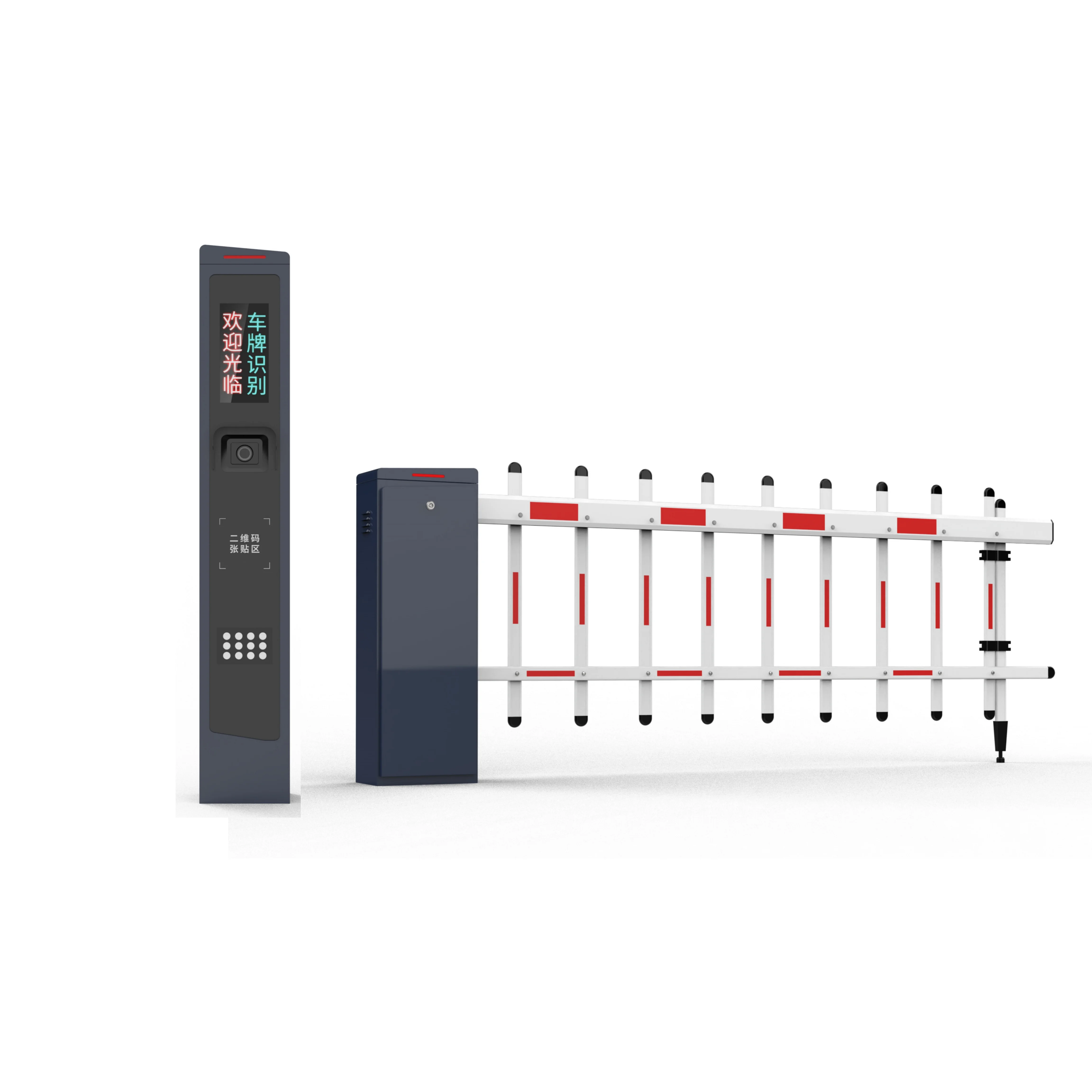 24V DC Automatic Traffic Barrier Gate with Integrated LPR System for Smart Parking Management