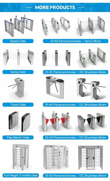 Advanced Tripod Turnstile with QR Code Scanner, Facial Recognition & Anti-Collision Sensor for Secure Pedestrian Access Control