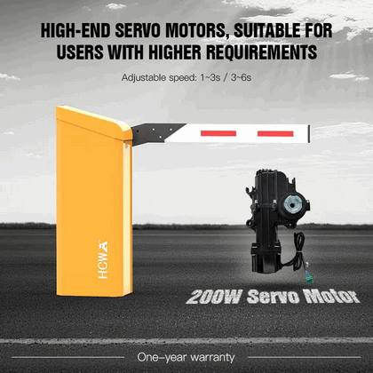 Automated Articulated Boom Barrier Gate with DC Motor and Cold Rolled Steel Housing for Toll & Low-Ceiling Applications