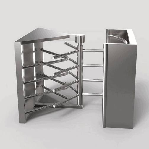Heavy-Duty Full-Height Turnstile for Industrial Factories and Construction Site Perimeter Security