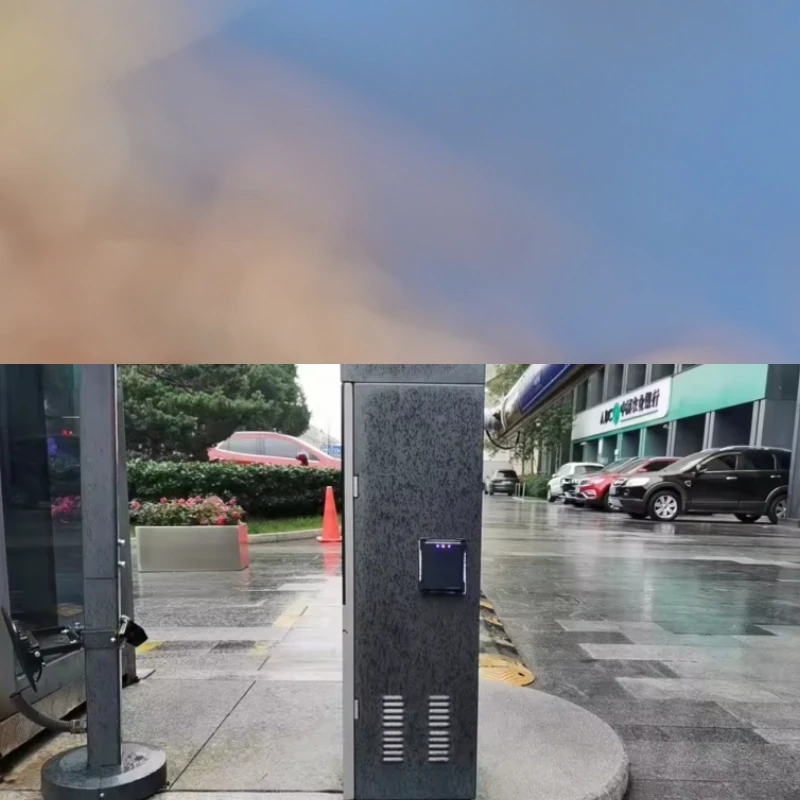 Automatic Touchless Motorized Swing Barrier Gate with Integrated IC Card Access Control for High-Security Pedestrian Entry
