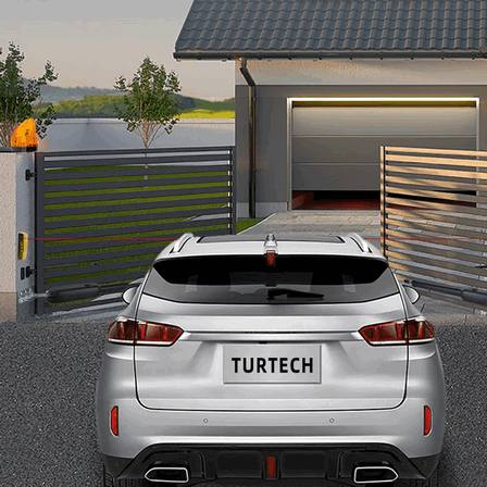 Turtech 400kg Automatic Swing Gate Motor System with Long-Range 30-Meter Remote Access Control