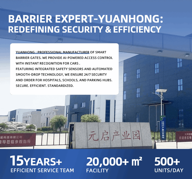 High-Speed Solar-Powered Industrial Traffic Barrier for Eco-Friendly Infrastructure